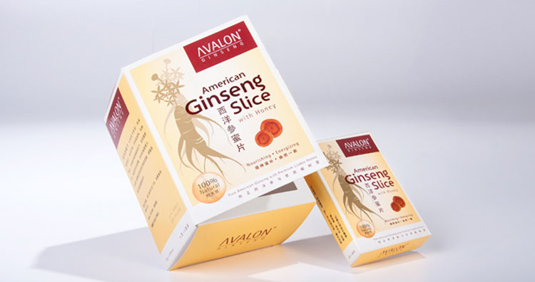 Avalon American Ginseng Supplement Packaging Design