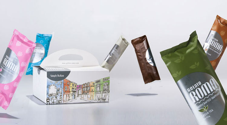 Gelato Roma Ice Cream Packaging Design