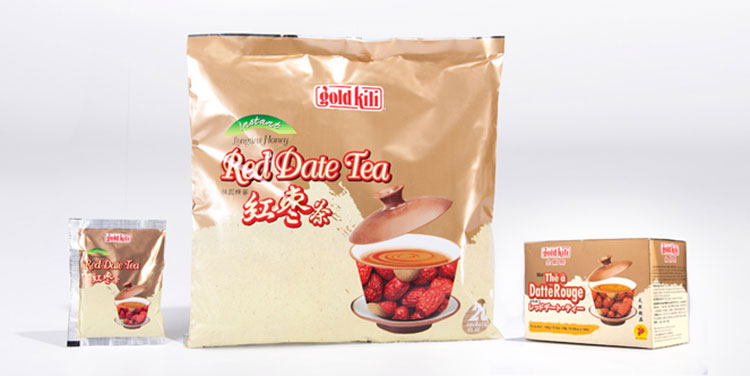Gold Kili Red Date Tea Packaging Design