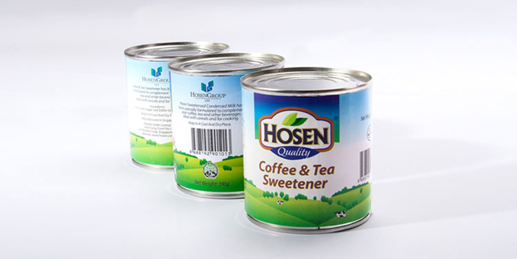 Hosen Condensed Milk Can Packaging Design
